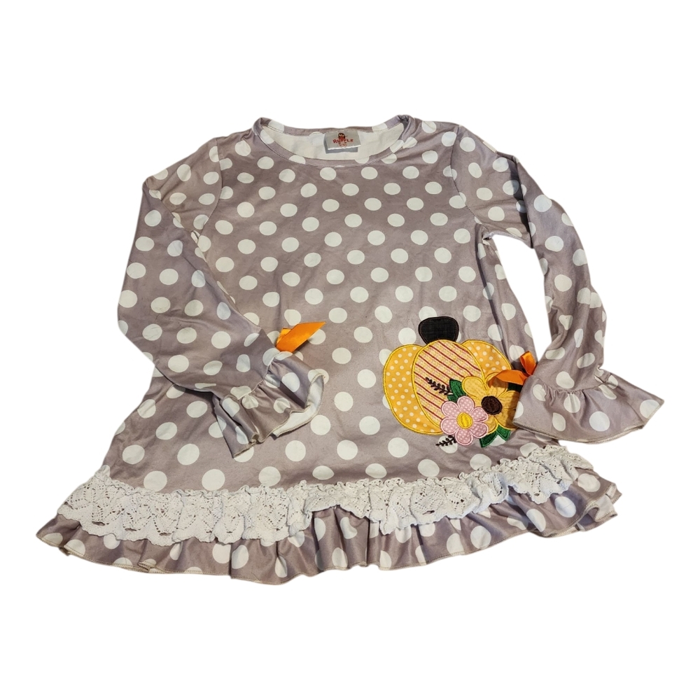 Ruffle Girl Fall Halloween Top Girls 4XL (10)